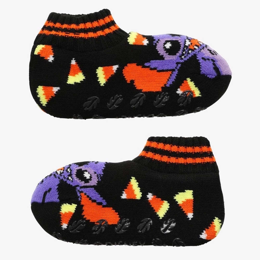 DISNEY Stitch Candy Corn Cozy Slipper Socks One Size Women's 5-10 NEW NWOT